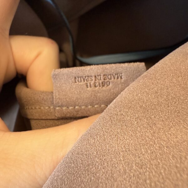 Loewe Lia Origami Tote Leather Blue