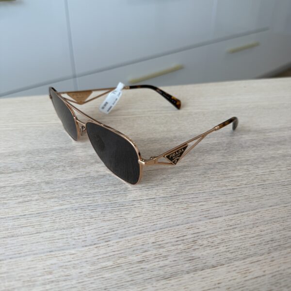 Prada Rose Gold Aviator Sunglasses