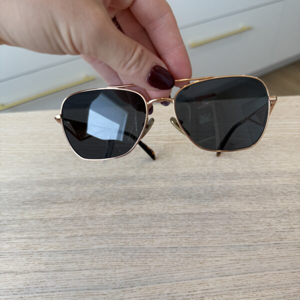 Prada Rose Gold Aviator Sunglasses