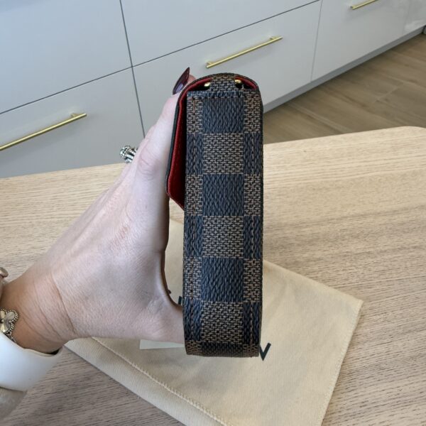 Louis Vuitton Damier Ebene Pochette Felicie Chain Wallet