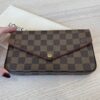 Louis Vuitton Damier Ebene Pochette Felicie Chain Wallet