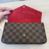 Louis Vuitton Damier Ebene Pochette Felicie Chain Wallet