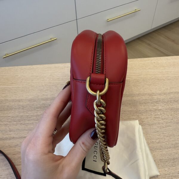 Gucci Matelasse Small GG Marmont Red