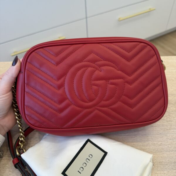 Gucci Matelasse Small GG Marmont Red