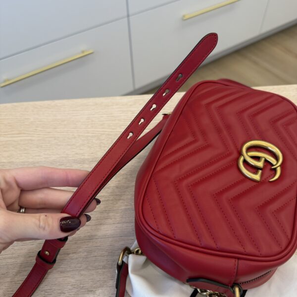 Gucci Matelasse Small GG Marmont Red