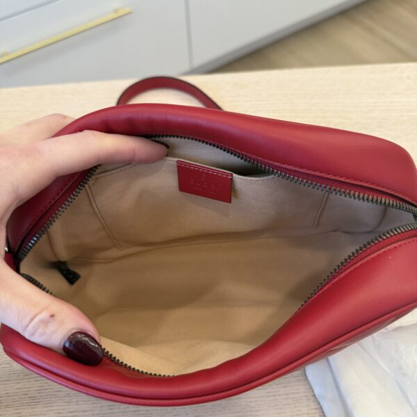 Gucci Matelasse Small GG Marmont Red