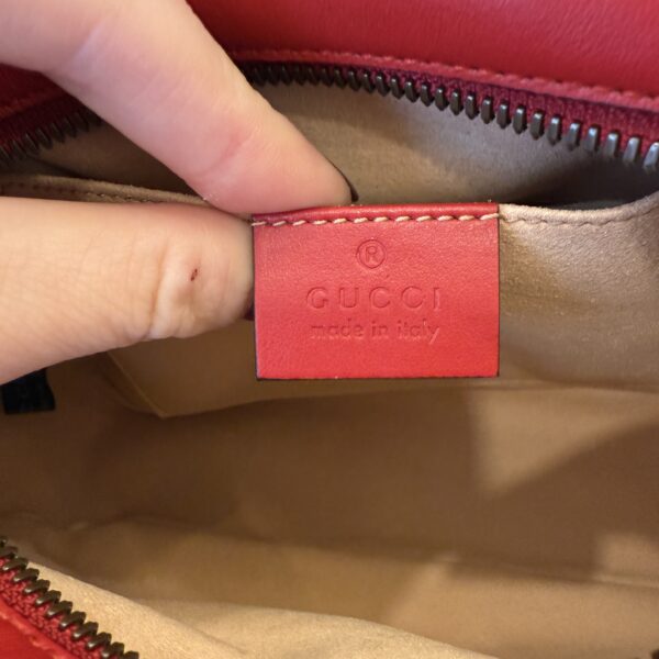 Gucci Matelasse Small GG Marmont Red