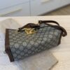 Gucci Padlock Chain Tote GG Coated Canvas with Leather Small