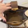 Gucci Padlock Chain Tote GG Coated Canvas with Leather Small
