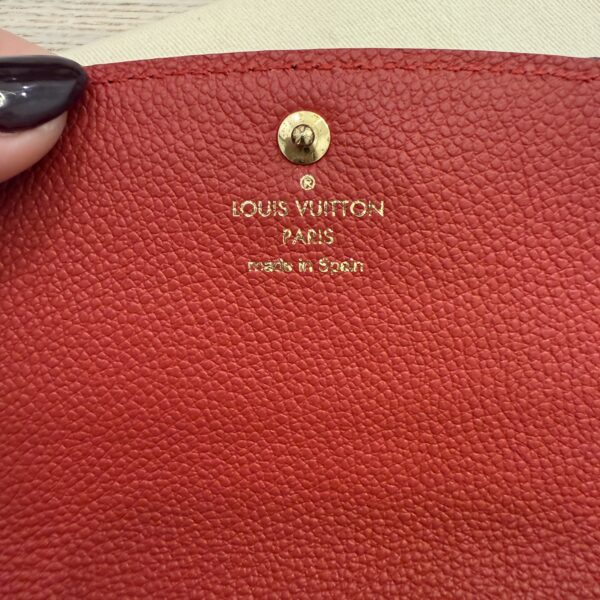 Louis Vuitton Empreinte Bloom Flower Emilie Wallet Marine Rouge