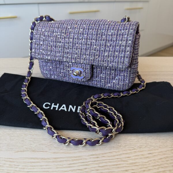 Chanel 2024 Classic Tweed Rectangular Mini Flap Bag