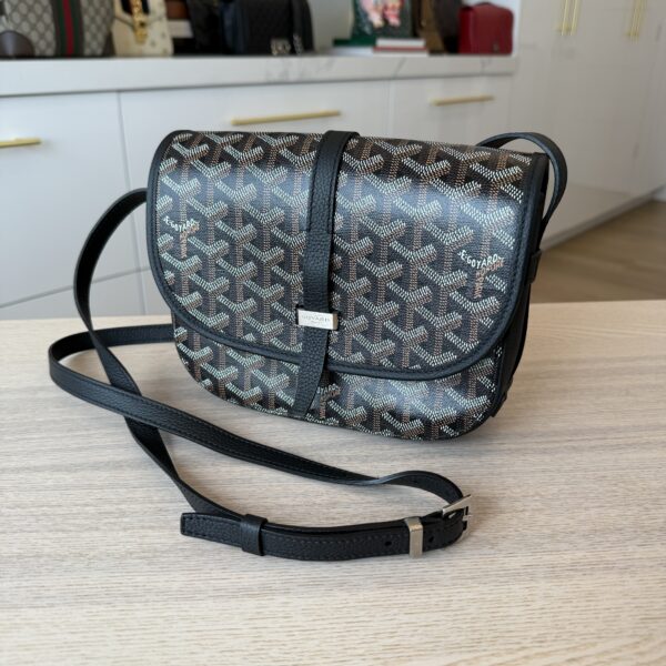 Goyard Goyardine Belvedere II PM Messenger Bag Black