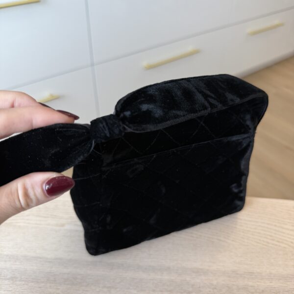 Chanel Vintage 24K Mini Velvet Flap Shoulder Bag