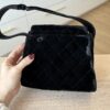 Chanel Vintage 24K Mini Velvet Flap Shoulder Bag