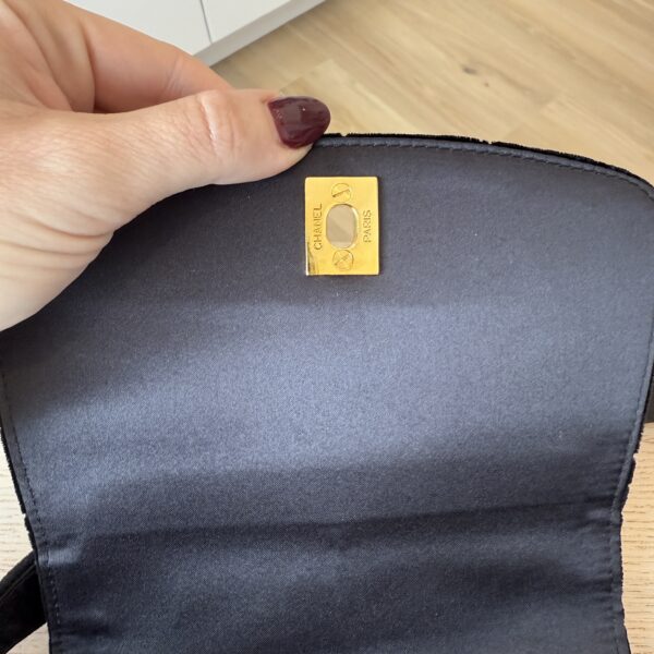 Chanel Vintage 24K Mini Velvet Flap Shoulder Bag