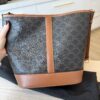Celine Bucket Bag Triomphe Coated Canvas Medium