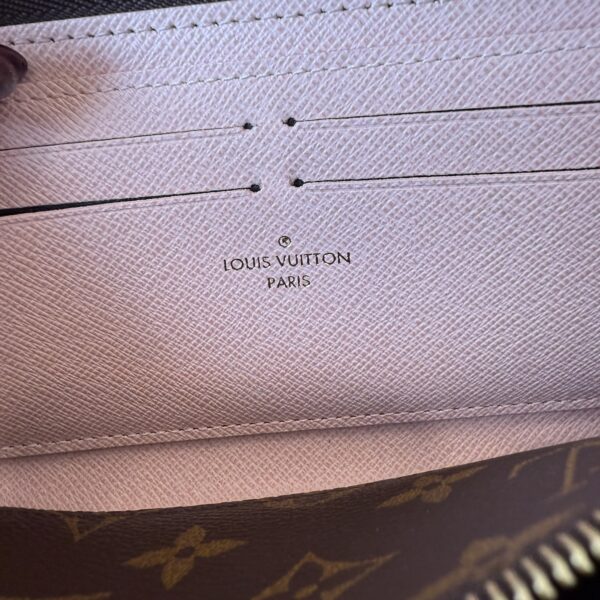 Louis Vuitton Monogram Clemence Wallet Rose Ballerine