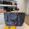 Goyard Goyardine Saint Louis GM Black and Tan