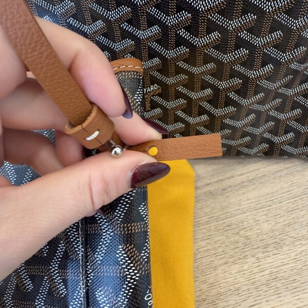 Goyard Goyardine Saint Louis GM Black and Tan