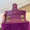 GUCCI Velvet GG Marmont Mini Metelasse Shoulder Bag