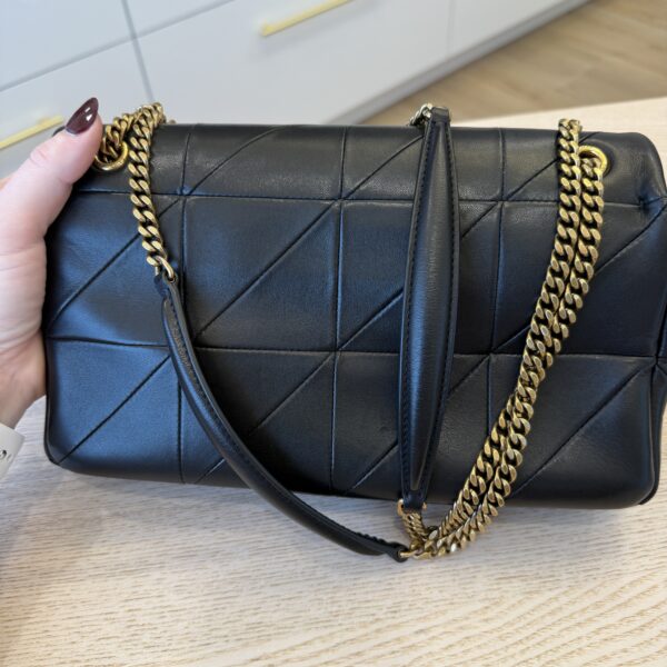 Saint Laurent (YSL) Lambskin Patchwork Monogram Medium Jamie Black GHW