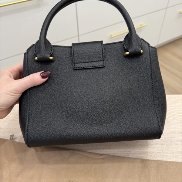 Burberry Soft Grain Black Buckle Tote Small
