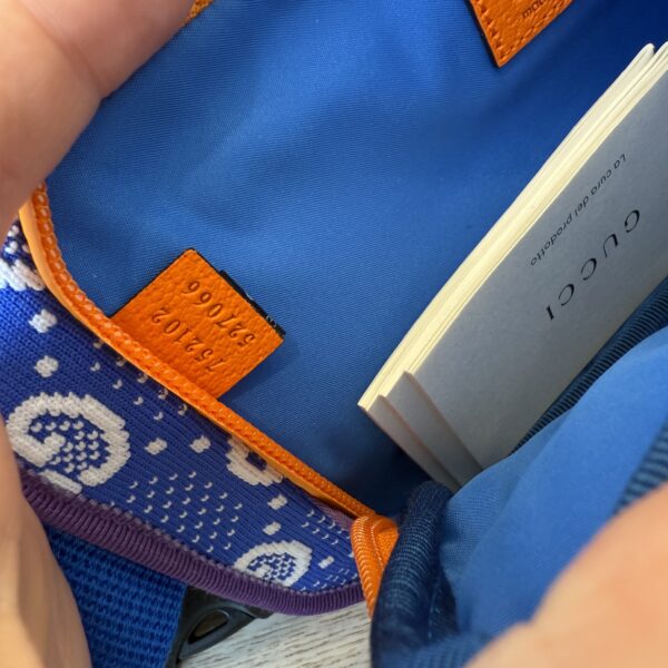 Gucci Jersey GG Monogram All Over Sporty Belt Bag Grey White Multicolor