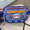 Gucci Jersey GG Monogram All Over Sporty Belt Bag Grey White Multicolor