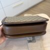 Gucci GG Supreme Monogram Horsebit 1955 Shoulder Bag Beige Brown Sugar