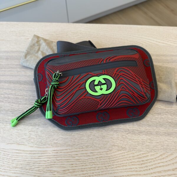Gucci Jersey GG Monogram All Over Sporty Belt Bag Multicolor