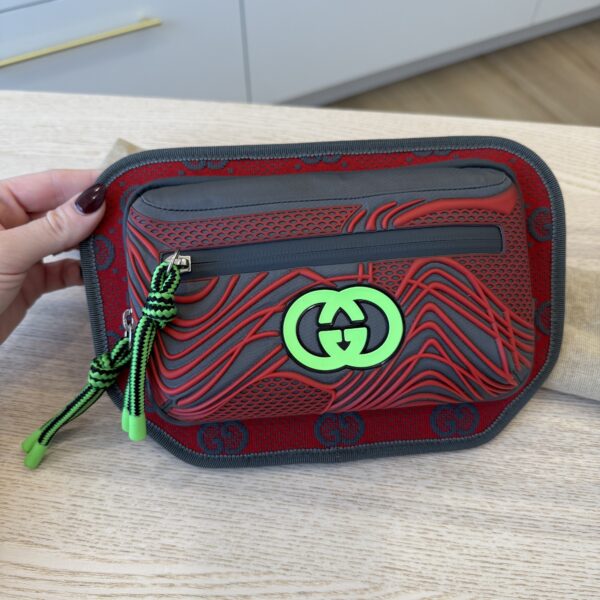 Gucci Jersey GG Monogram All Over Sporty Belt Bag Multicolor