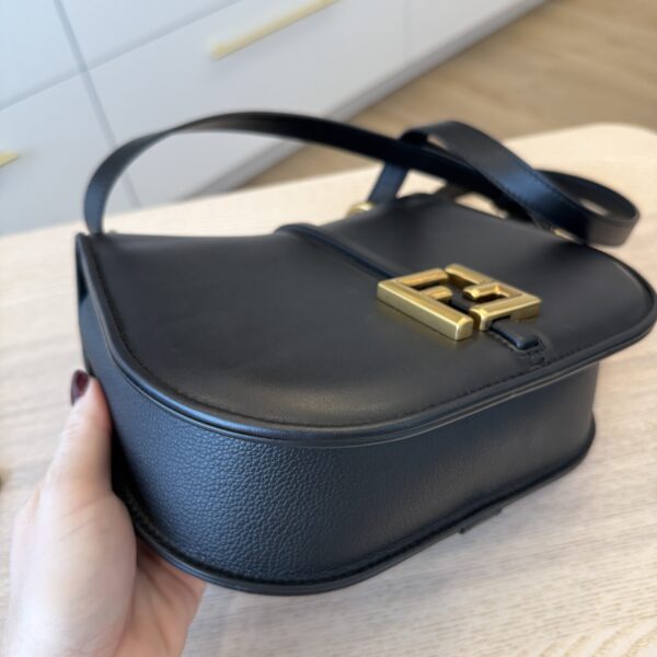 Fendi Vitello Brenta Cher Medium Fendi C'mon Black