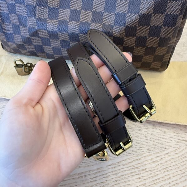 Louis Vuitton Damier Ebene Speedy 30 Bandouliere
