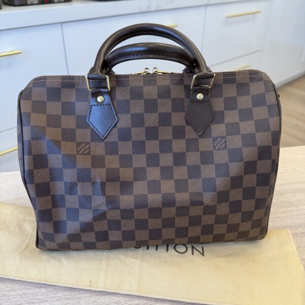 Louis Vuitton Damier Ebene Speedy 30 Bandouliere