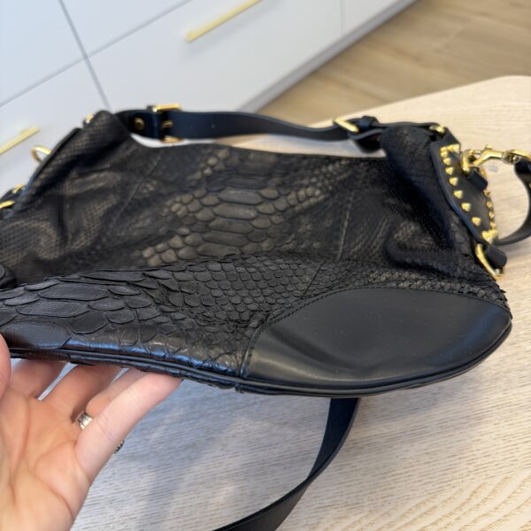 Gucci Snakeskin Black Hobo Crossbody