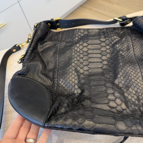 Gucci Snakeskin Black Hobo Crossbody