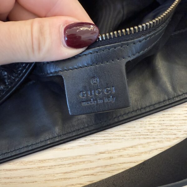 Gucci Snakeskin Black Hobo Crossbody
