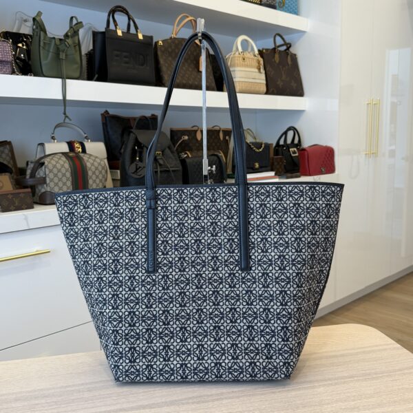 Loewe Anagram Jacquard Tote Navy