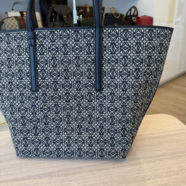Loewe Anagram Jacquard Tote Navy