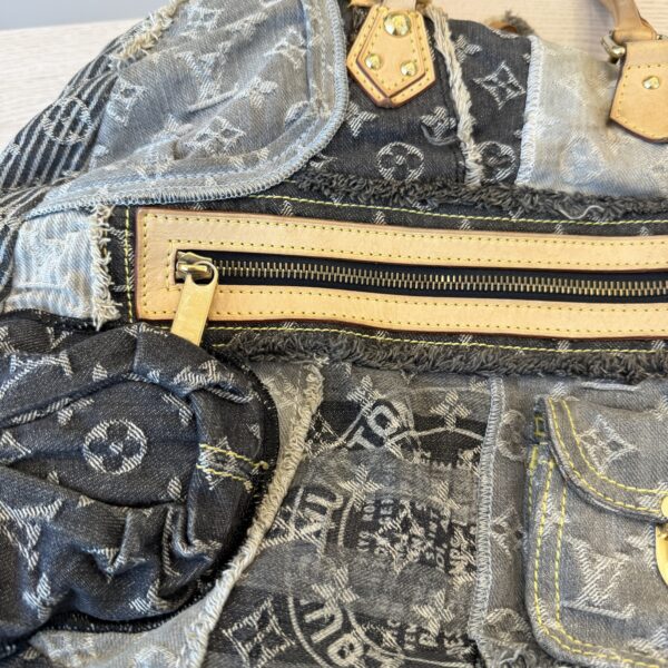 Louis Vuitton Denim Patchwork Bowly Black