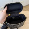Saint Laurent Grain de Poudre Quilted 80's Vanity Bag Black