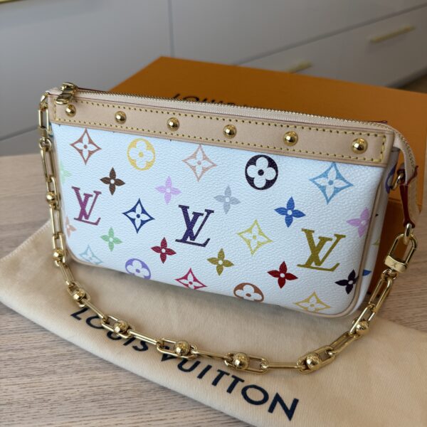 Louis Vuitton LV X TM Monogram Multicolor Pochette Accessories White