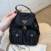 Prada Nylon Vela Mini Crossbody Backpack Black