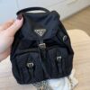 Prada Nylon Vela Mini Crossbody Backpack Black