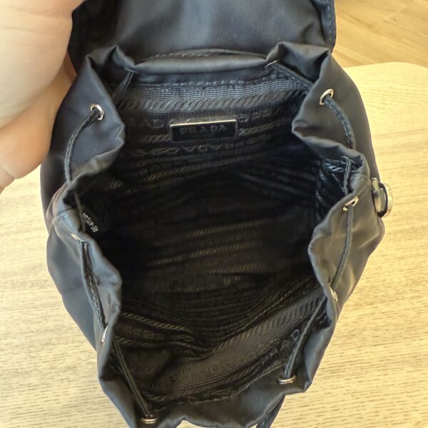 Prada Nylon Vela Mini Crossbody Backpack Black