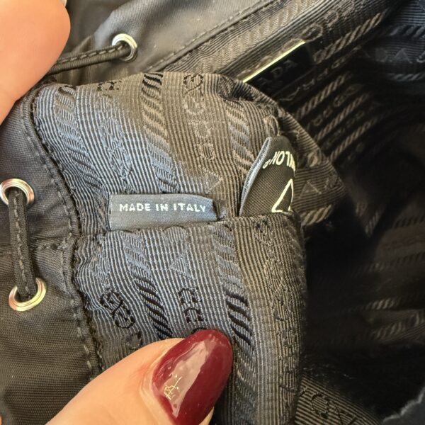 Prada Nylon Vela Mini Crossbody Backpack Black