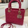 Christian Dior Lambskin Cannage Medium Lady Dior Gold Hardware Pink