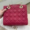Christian Dior Lambskin Cannage Medium Lady Dior Gold Hardware Pink