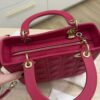 Christian Dior Lambskin Cannage Medium Lady Dior Gold Hardware Pink
