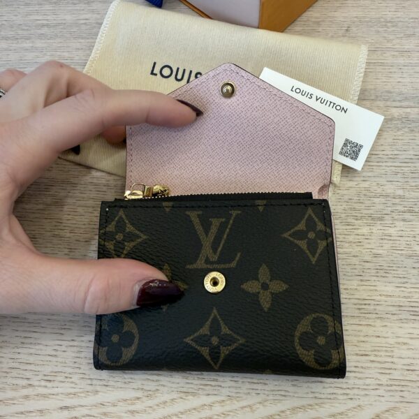 Louis Vuitton Monogram Zoe Wallet Rose Ballerine